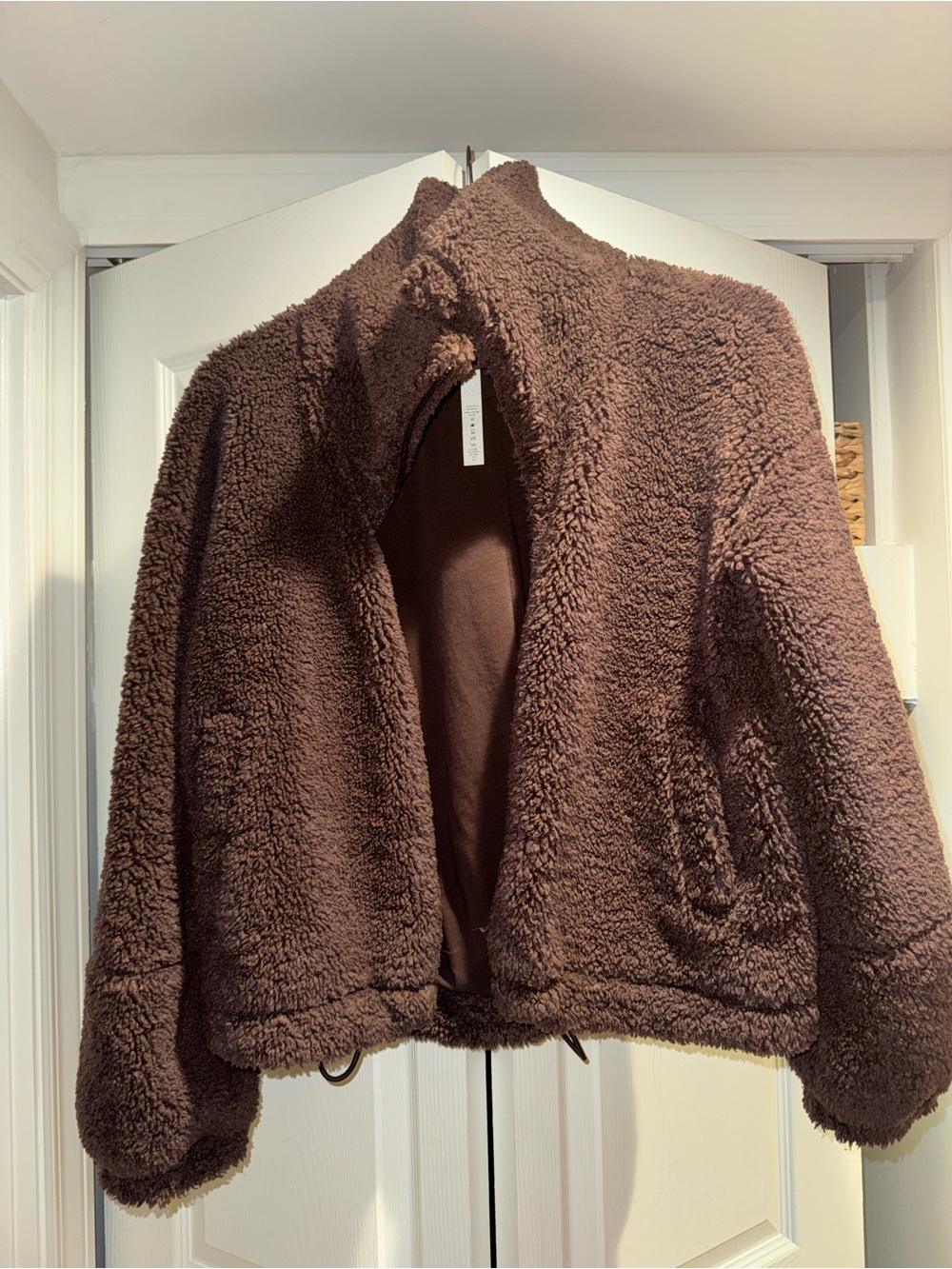 lululemon athletica Chocolate Brown Teddy Sherpa Zip Jacket - Women